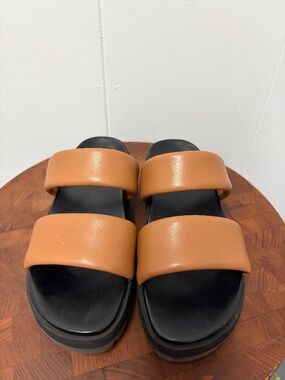 Vionic Modesto Slide Sandals  Camel Women's Size 7.5